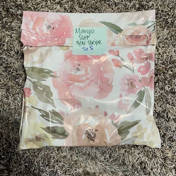 Mng Suit by Mango Black & White Bodice Black Skirt Contrast Bodycon Dress Small - Picture 9 of 9